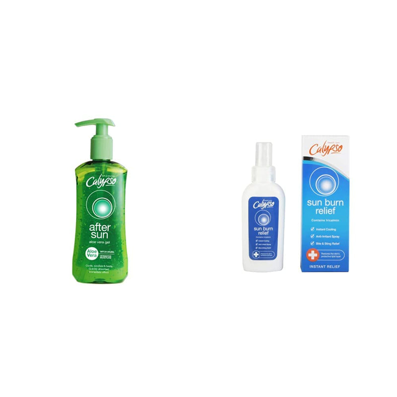 [Australia] - Calypso Aftersun Aloe Vera Gel, 250ml & Sun Burn Relief Spray - 100 ml CALZ02 + Sun Burn Relief Spray 