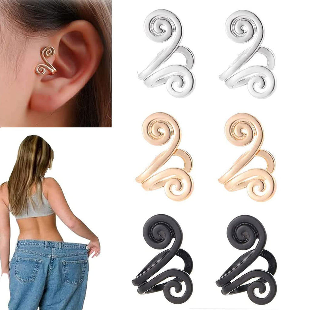 [Australia] - 6Pcs Zunis Acupressure SLI-mming Earrings,Non Pierced Ears Earrings for Acupressure,Non Piercing Acupressure Earrings for Earrings for Women Men 