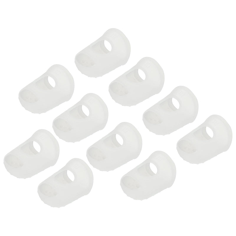 [Australia] - YOKIVE 10 Pcs Fingertip Protector Silicone Fingertip Covers | Protect Fingers, Great for Playing Guitar, Sewing, Cutting (Transparent, 29mm/1.15-inch) 