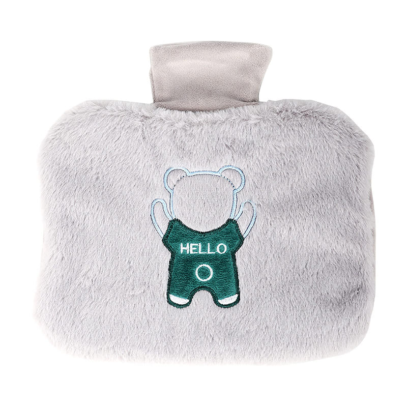[Australia] - Hot Water Bottle with Fluffy Cover 1.5L Large Hot Water Bag for Neck and Shoulders Pain Relief Menstrual Cramps Hot and Cold Therapy Great Gift for Women 