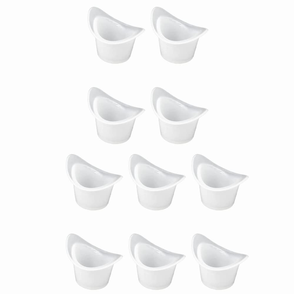 [Australia] - 10Pcs Eye Wash Cups Silicone Eye Bath Cups Resuable Eye Cleaning Cups Eye Flush Cups Eye Bath Bottles with Scale for Refreshing Cleaning Tired Eyes(8ml) 