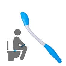 [Australia] - Toilet Aids Tools Folder Long Comfort Wipe Bottom Wiper Toilet Aids Buddy Toilet Tissue Aids Self Wipe Aid Helper for The Elderly Pregnant Women Injured Person 