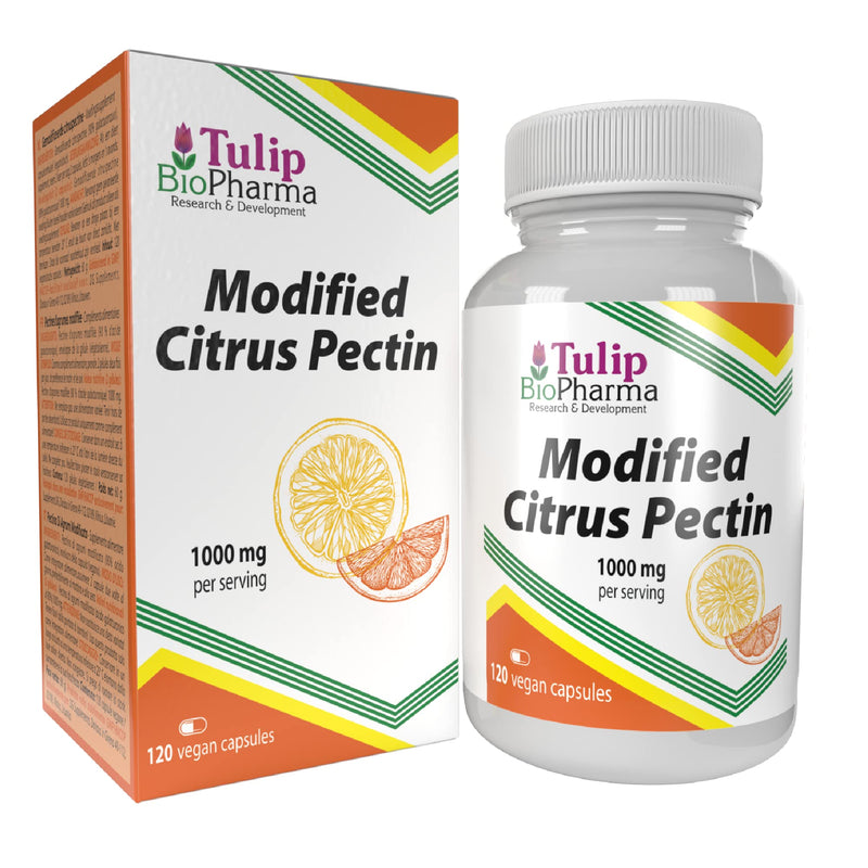 [Australia] - Tulip BioPharma Modified Citrus Pectin (MCP) 500mg 120 Vegan Capsules, 90% Galacturonic Acid, 3rd Party Lab Tested, High Strength Supplement, Gluten and GMO Free 