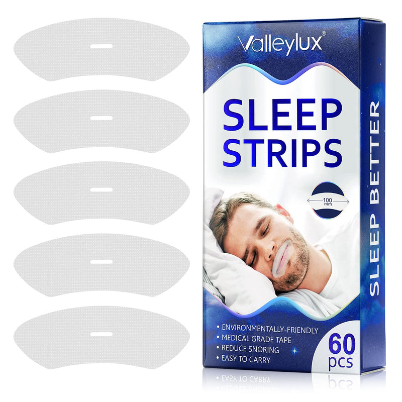 [Australia] - Mouth Tape for Sleeping-60Pcs Sleep Strips-Advanced Gentle Mouth Tape Devices Help Train Nasal Breathing,Promote Better Nighttime Sleeping 