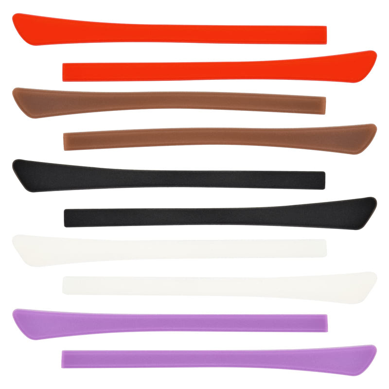 [Australia] - Skyzone Eyeglass End Tips,5 Pairs Silicone Anti-Slip Ear Hook Holder Grip Ear Sock Leg Tubes Eyeglasses Replacement for Metal Thin Sunglasses Eyeglass Legs 