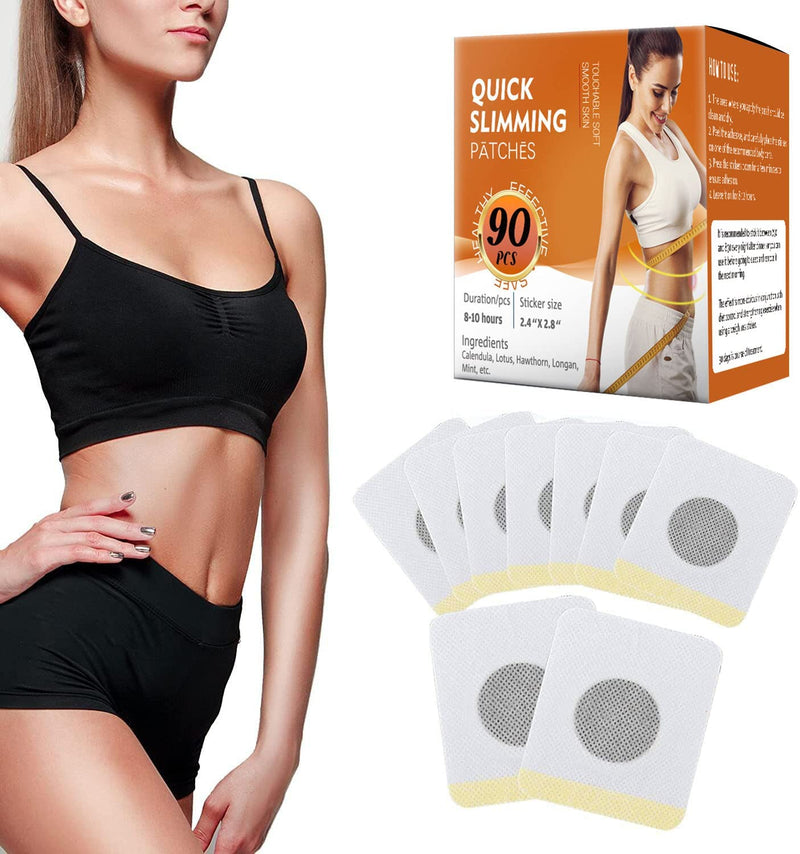 [Australia] - Weight Loss Patches, 90 PCS Weight Loss Sticker with Natural Herbal, Belly Slimming Detox Patch for Buckets Waist, Waist Abdominal Fat, Quick Slimming Original 