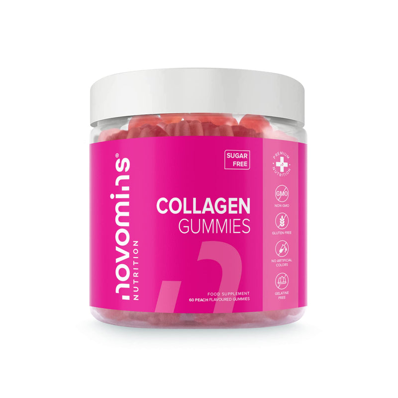 [Australia] - Collagen Gummies - Sugar Free Marine Collagen Gummies - Superior Type 1 Hydrolysed Collagen - Infused with Biotin, Vitamin C and Hyaluronic Acid - by Novomins 