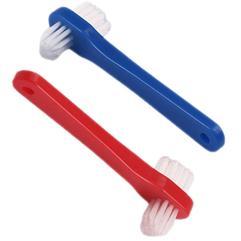 [Australia] - Artibetter Denture Dual Head Toothbrushes Hard Denture Cleaning Brush Denture Cleaning Brush False Teeth Brush Toothbrush for False Teeth Cleaning 