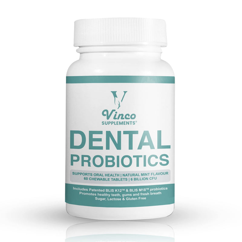 [Australia] - Dental Probiotics - Advanced Oral Probiotics for Mouth - Bad Breath Treatment Supplement with BLIS K12 & BLIS M18-6 Billion CFU - Mint Flavour Chewable Oral Care Tablets - 60 Count 