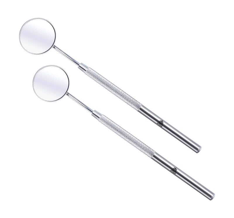 [Australia] - ARSUK Tooth Dental Mirror for Mouth - Dentist Mirror Tool with Stainless Steel Handle - Oral Teeth Inspection Mirror - Dental Instruments (2) 2 