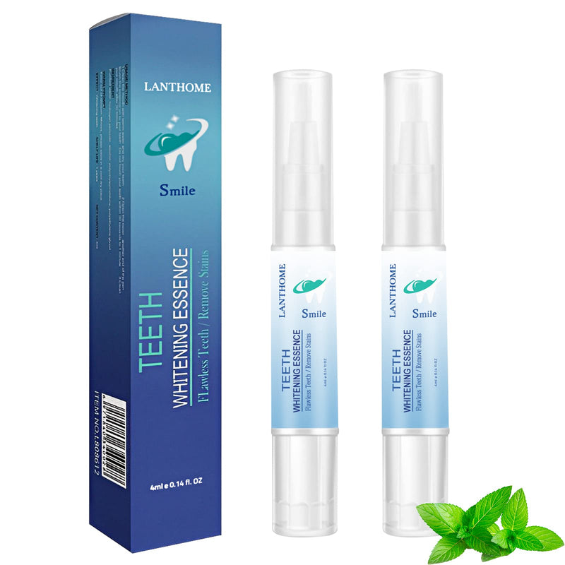 [Australia] - 2PCS Teeth Whitening Essence, Teeth Whitening Pen, Instant Teeth Stain Remover Pen, Teeth Whitening Essence Pen, Intensive Stain Removal Teeth Reduce Yellowing 