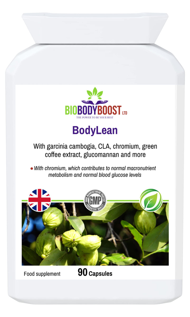 [Australia] - BodyLean | Garcinia Cambogia, CLA, Chromium, Green Coffee Extract, Glucomannan and More | Normal Macronutrient Metabolism, Normal Blood Sugar Levels | 90 Vegetarian Capsules 