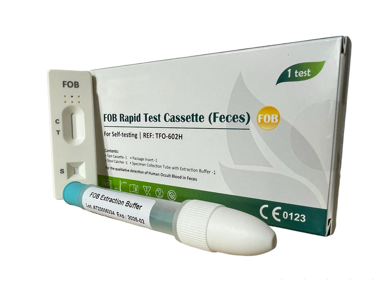 [Australia] - FOB Bowel Test, 1 Test Pack, Colon Faecal Screening Test Kit, Occult Blood in Stools Home Testing, Ulcers, Polyps, Colitis, Cancer Screen 
