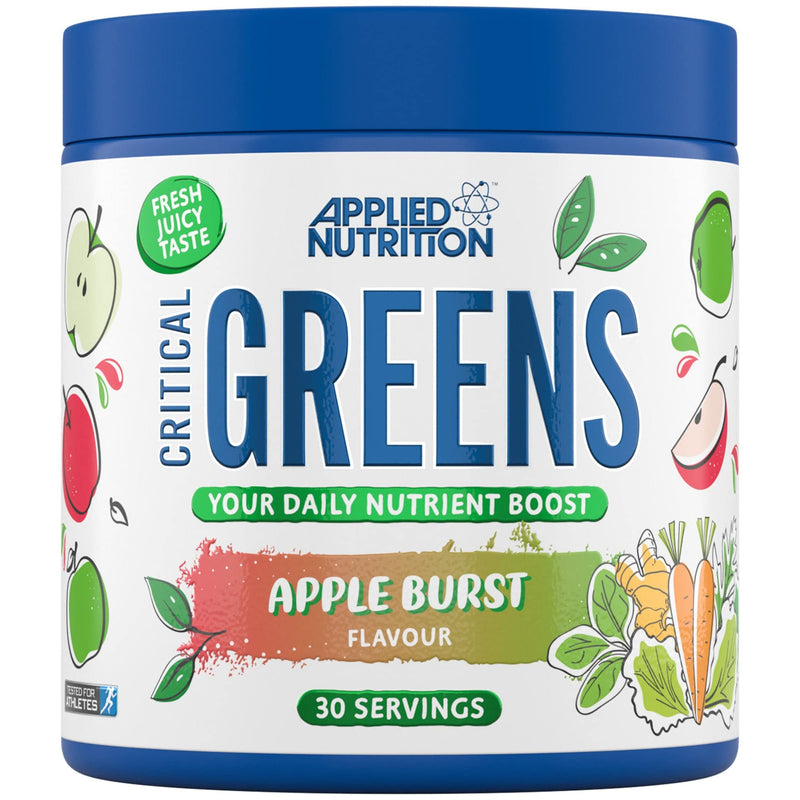 [Australia] - Applied Nutrition Critical Greens - Super Greens Powder, Boost Your Immune System with Superfood Nutrients, Vegan (150g - 30 Servings) (Apple Burst) Apple Burst 150 g (Pack of 1) 