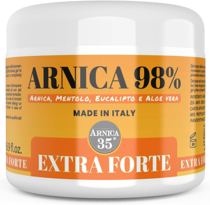 [Australia] - Arnica Gel for Bruising and Swelling 500 ml Extra Strong 98% for Massage of Muscles and Joints, Natural and Dermatologically Tested Formula - Made in Italy 