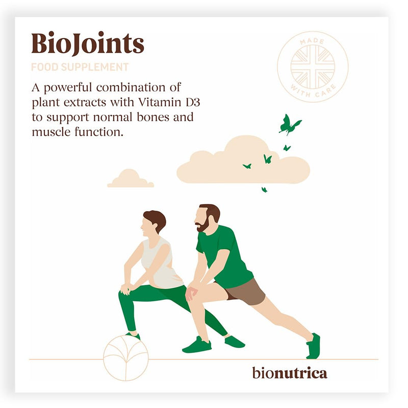 [Australia] - BioJoints- Bone & Joint Support Supplement-Enhance Mobility & Flexibility | Glucosamine & Chondroitin Complex, Hyaluronic Acid, Boswellia,Turmeric Powder, Vitamin D3 